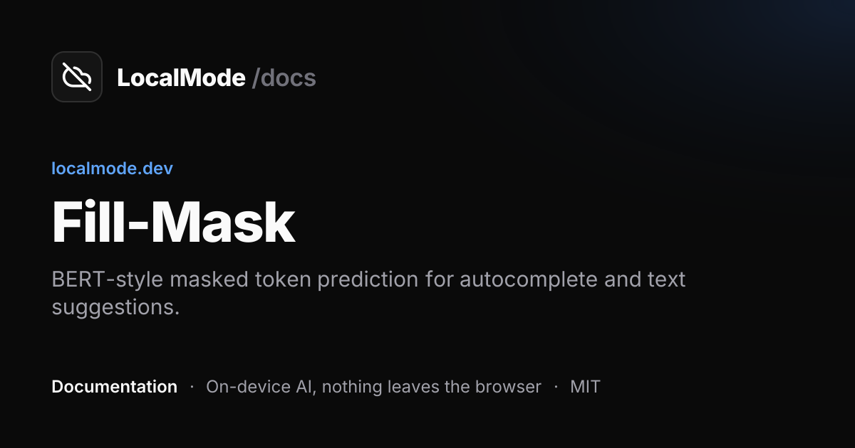 Fill-Mask
