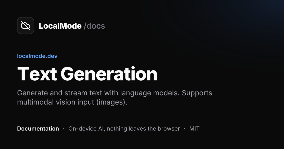 Text Generation