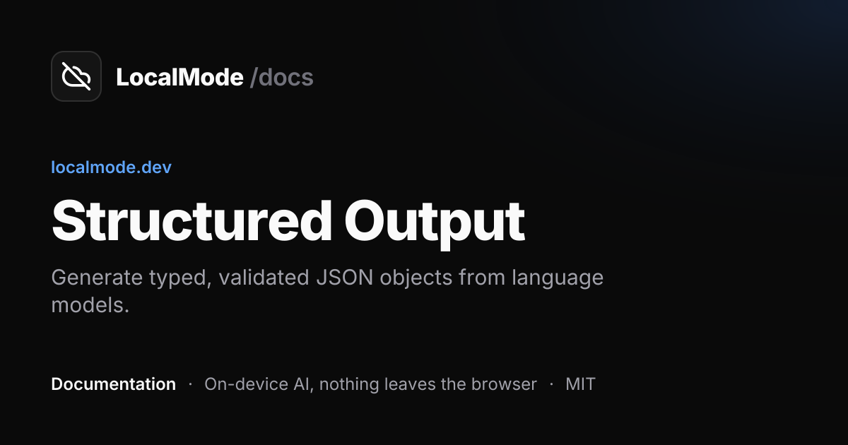 Structured Output