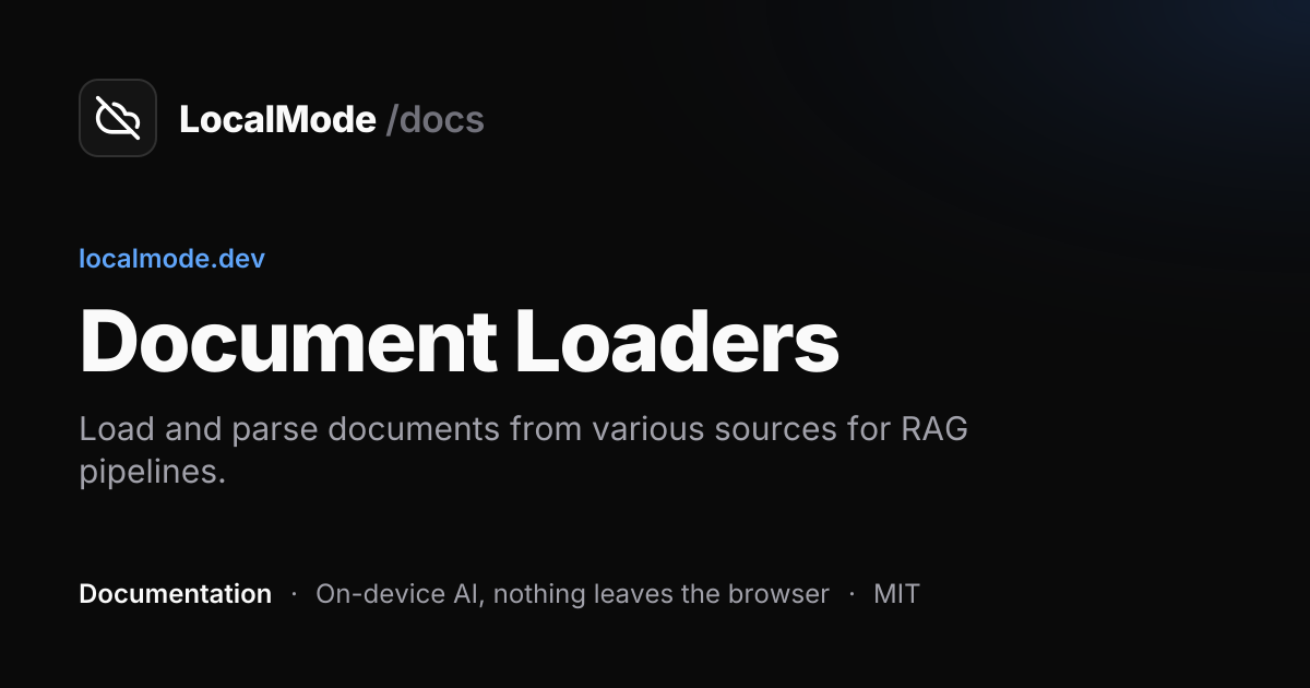 Document Loaders