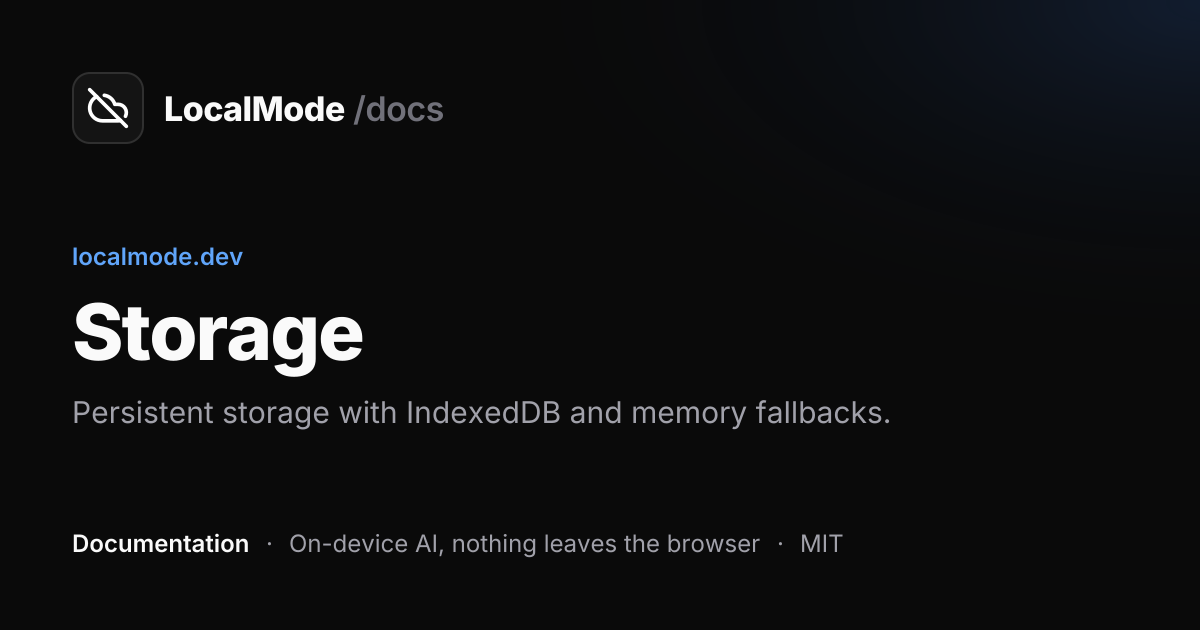 Storage