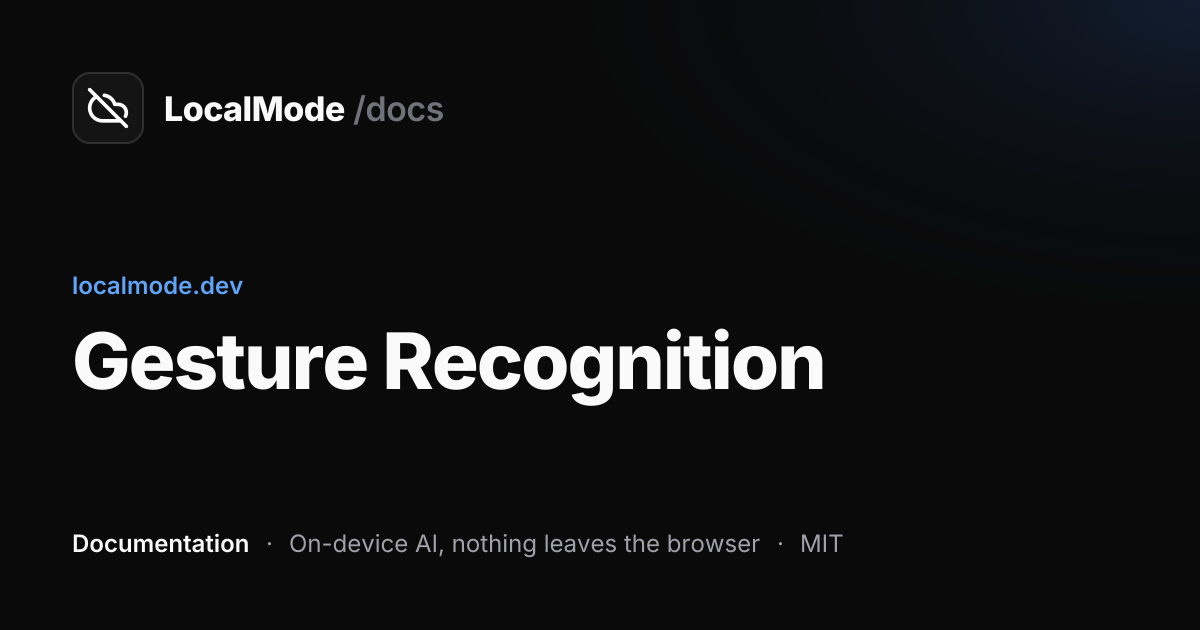 Gesture Recognition